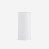 RUSTIC CANDLES WHITE DIA57 X 120MM - ROW