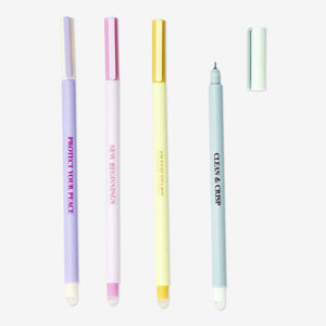 PENS ERASABLE GEL 4 PCS