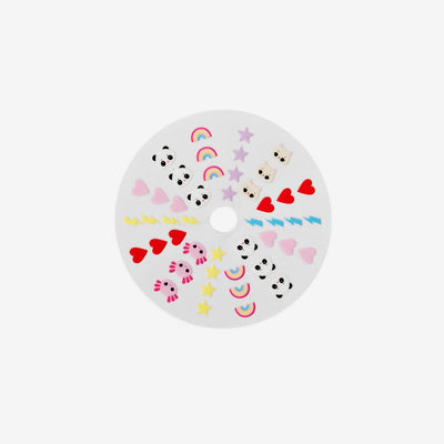 NAIL STICKER TRANSFERS ON WHEEL FOR KIDS CREATIVE