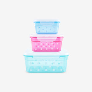 CONTAINER PLASTIC RECTANGULAR 3 PCS/SET