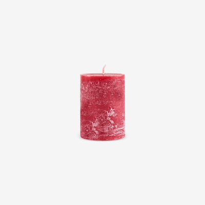 RUSTIC CANDLES RED DIA 57X80 MM – ROW