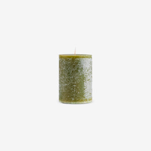 RUSTIC CANDLES GREEN DIA 57X80 MM – ROW