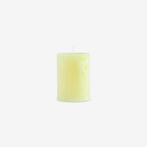 RUSTIC CANDLES YELLOW DIA57 X 80MM - ROW