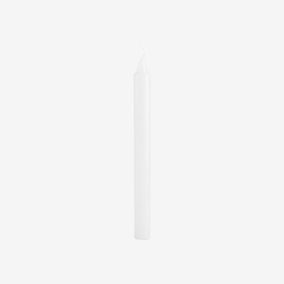 CANDLE DINNER 24 CM DIA 2,2 CM WHITE - ROW