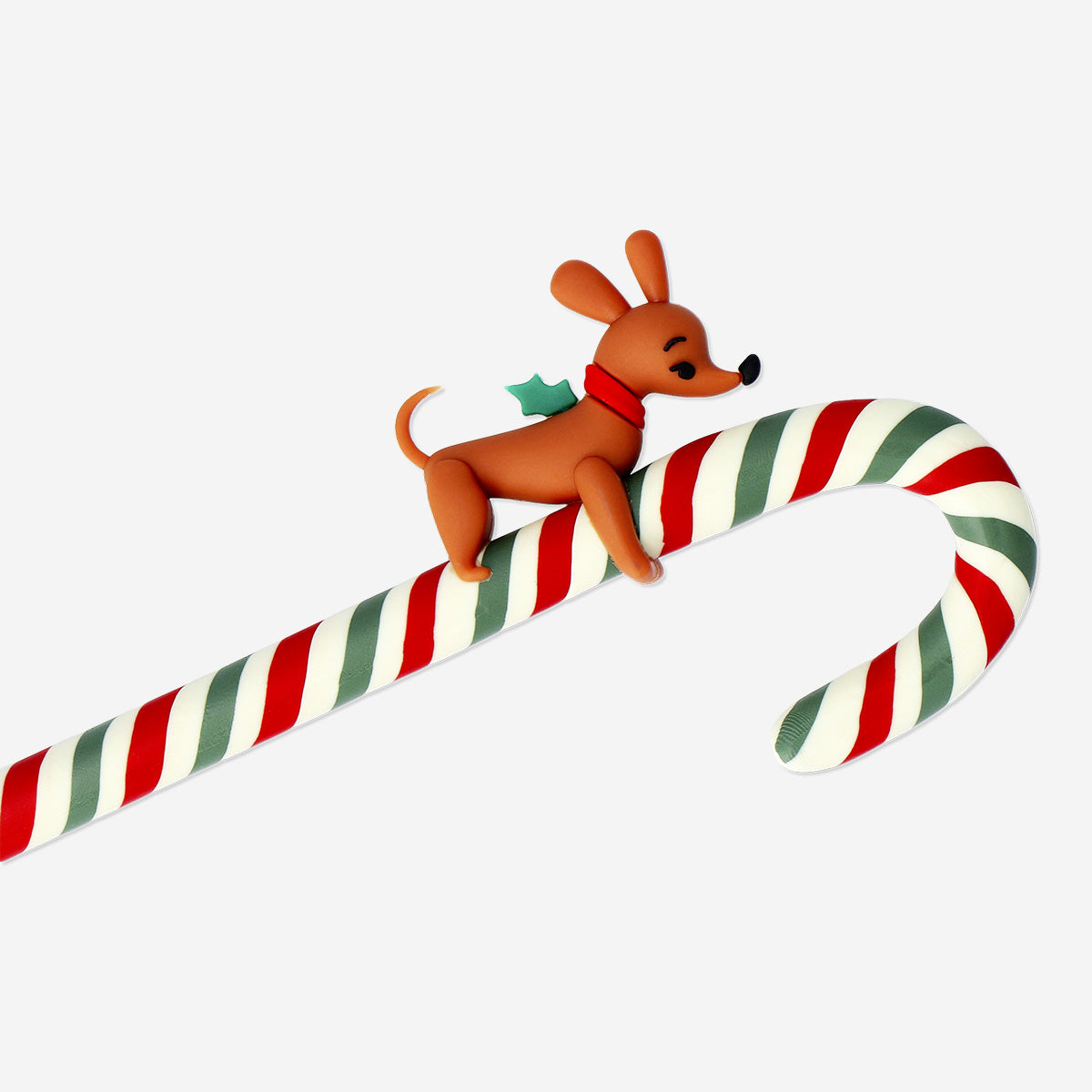 PEN STRIPED CANDYCANE W. DOG