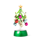 CHRISTMAS TREE W. 12 BAUBLES GLASS