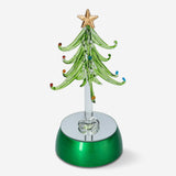 CHRISTMAS TREE W. 12 BAUBLES GLASS