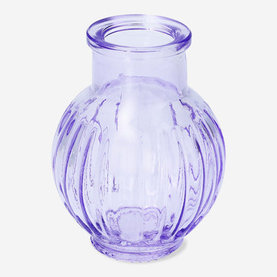 VASE GLASS MINI DIA 5,5CM MIX PUPLE/PINK