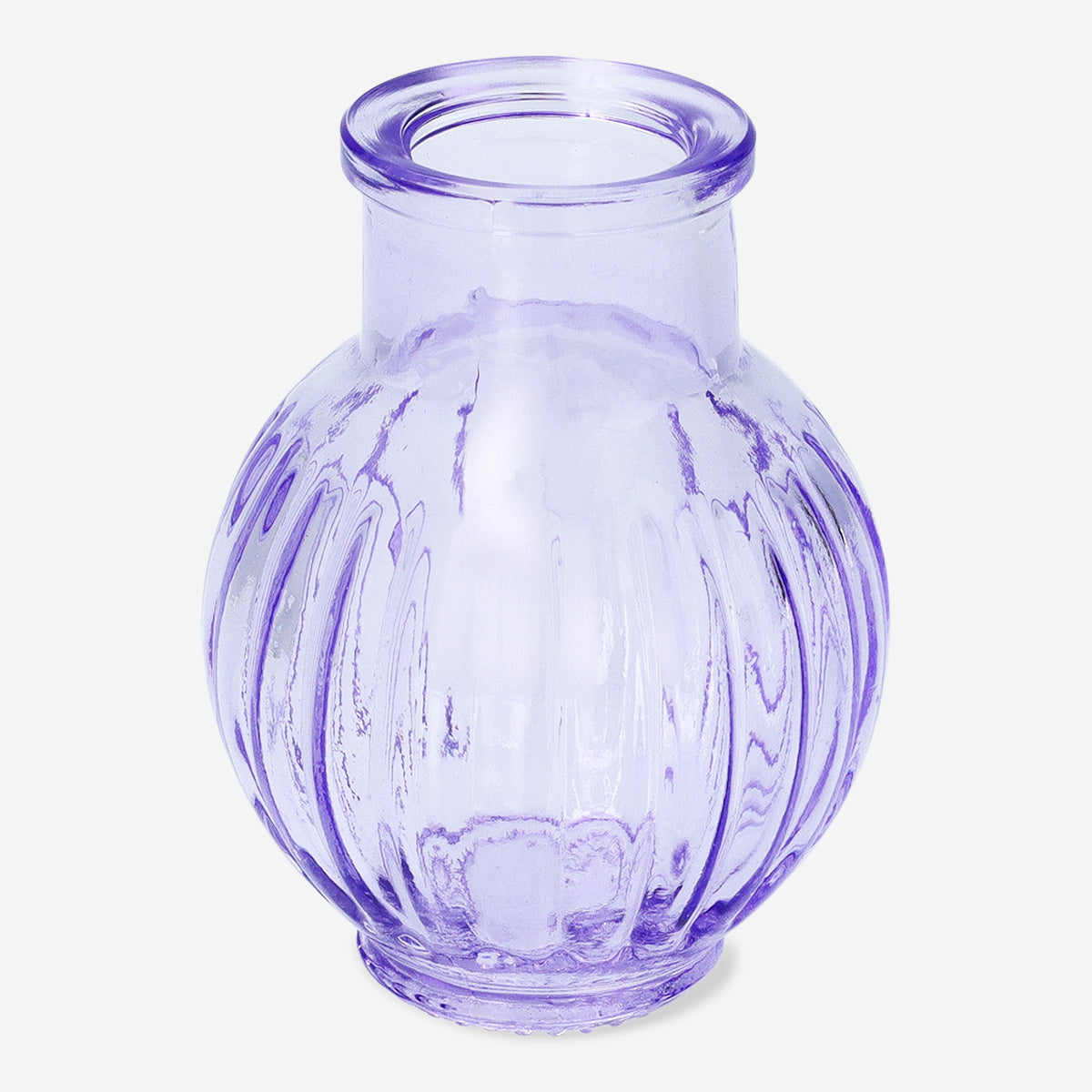 VASE GLASS MINI DIA 5,5CM MIX PUPLE/PINK