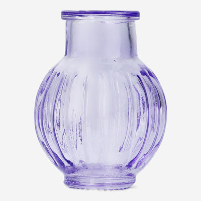 VASE GLASS MINI DIA 5,5CM MIX PUPLE/PINK