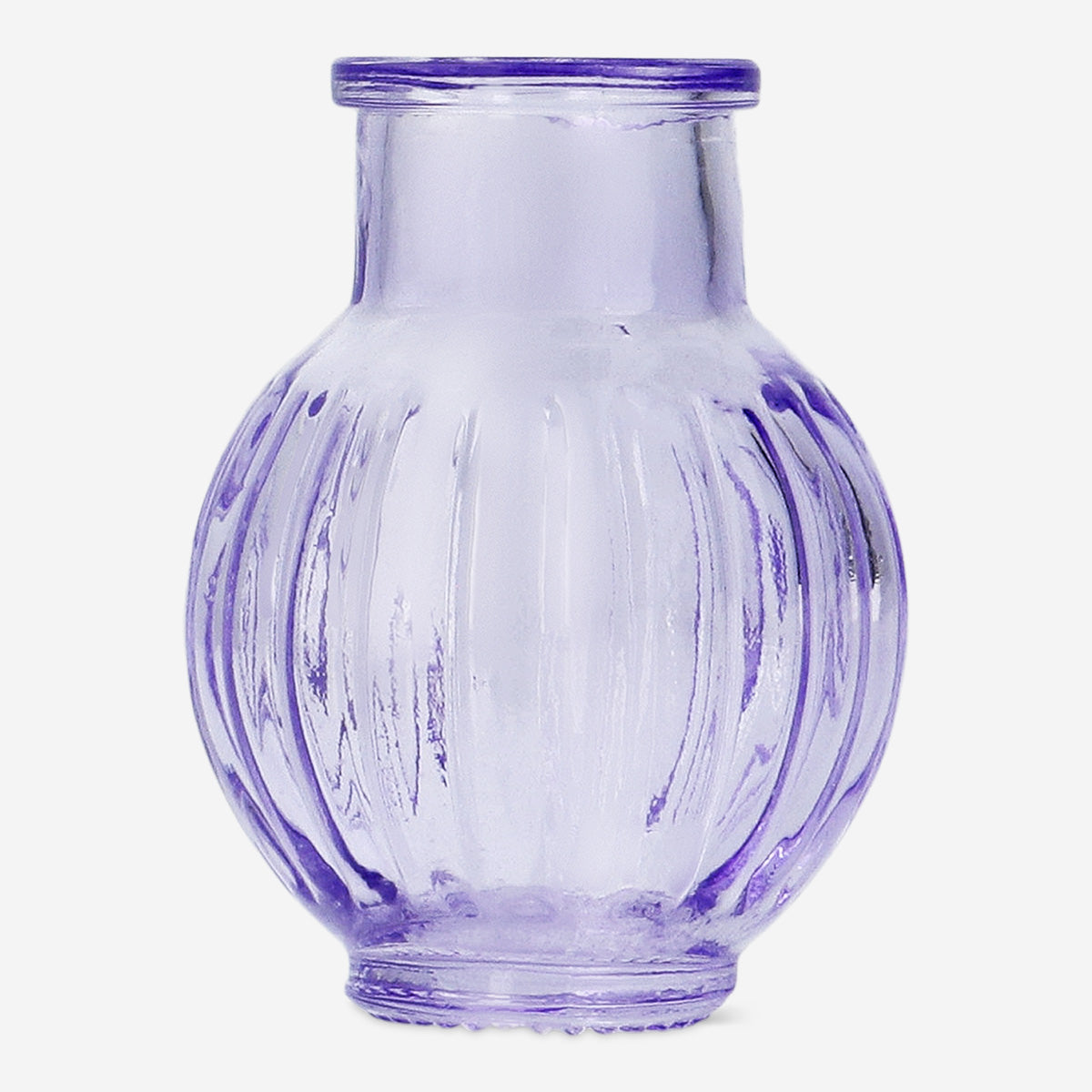 VASE GLASS MINI DIA 5,5CM MIX PUPLE/PINK