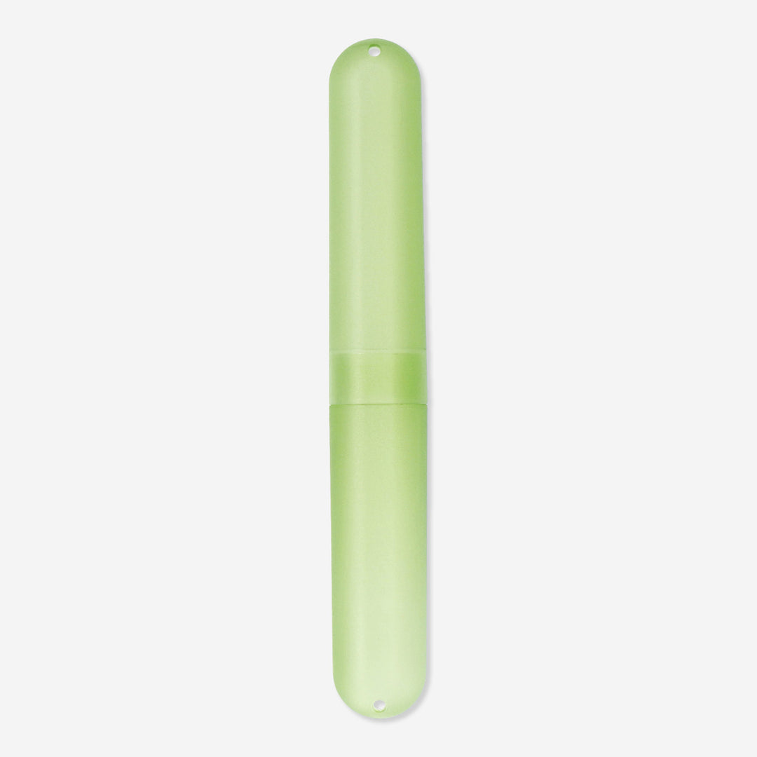 TOOTHBRUSH CASE RECYCLED PLASTIC SEMI-TRANSPARENT GREEN