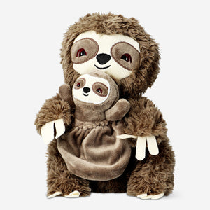 TEDDY SLOTH W BABY