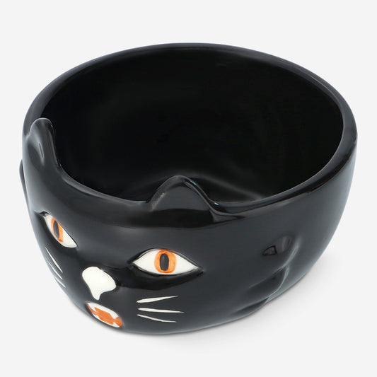 BOWL DIA 12 H:5.8CM BLACK CAT