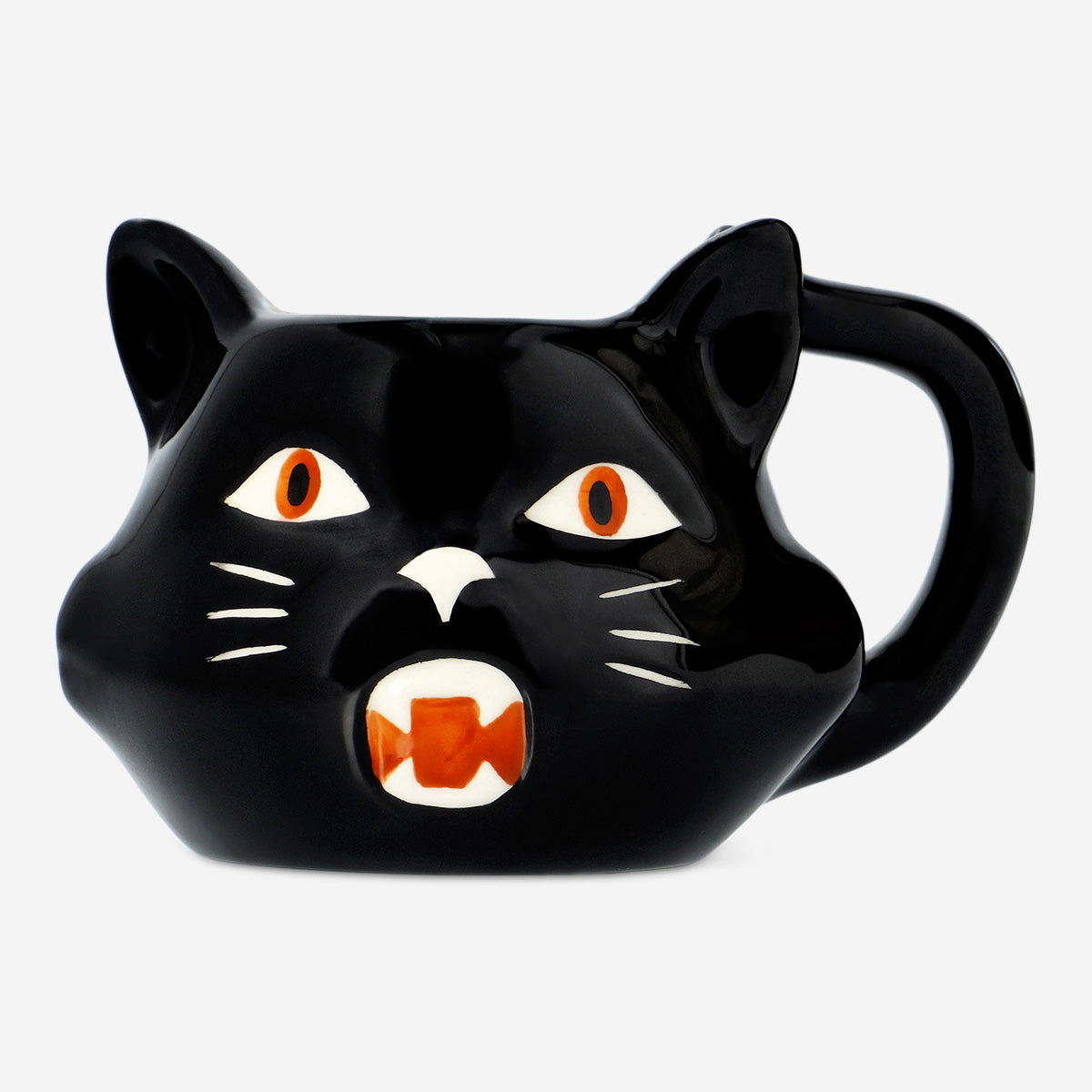 MUG WITH HANDLE CAT BLACK 370ML