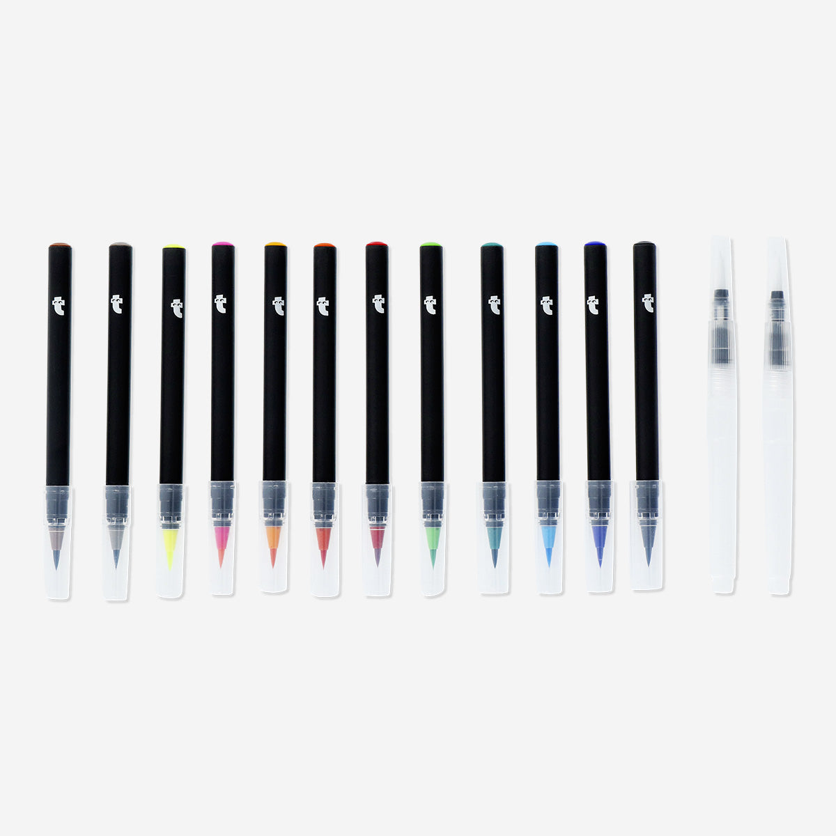 WATER COLOR BRUSHES 12 PCS + 2 WATER BRUSH PENS