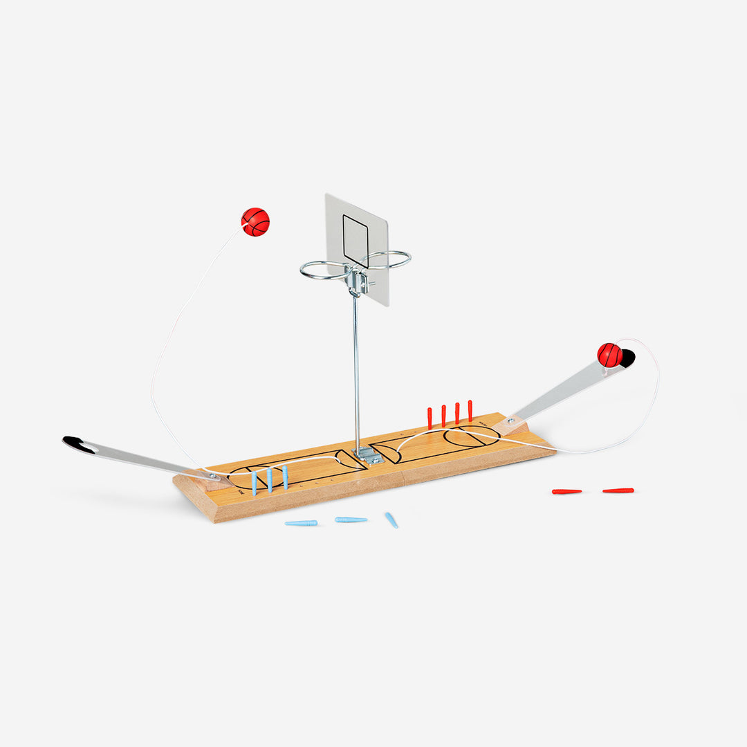 GAME BASKETBALL 2 PLAYER WOOD MINI FOLDED