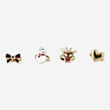 FINGERRINGS GIFTBOX 4 PCS XMAS SNOW AOP