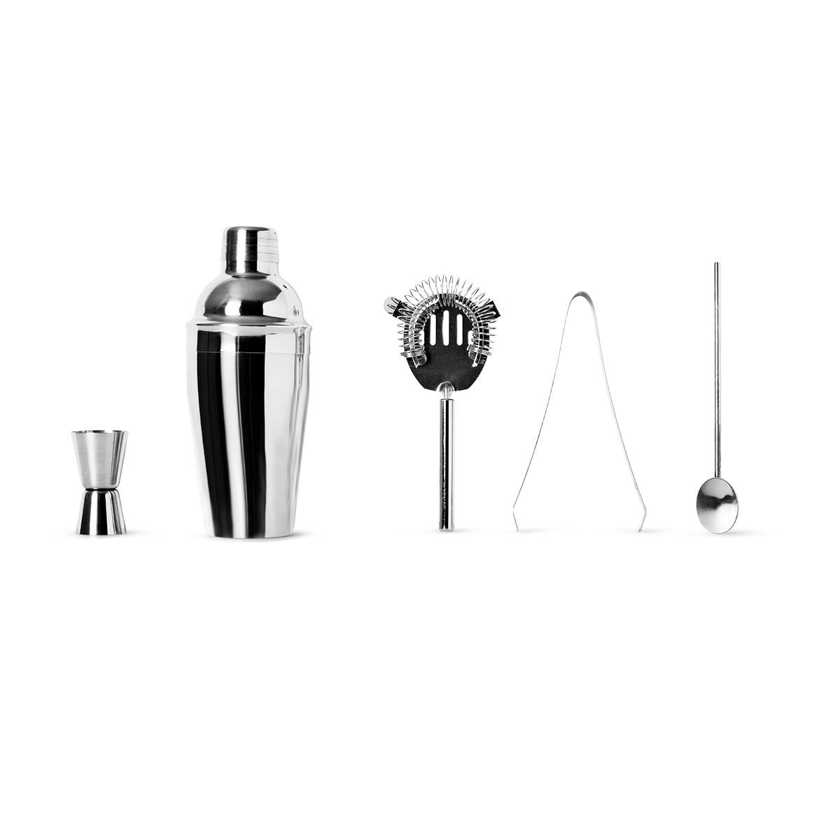 SHAKER SET 5PCS STAINLESS STEEL