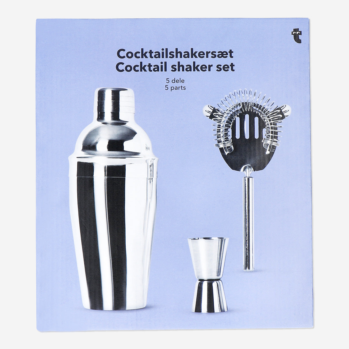 SHAKER SET 5PCS STAINLESS STEEL