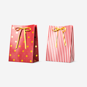 POP UP BAGS GOLD FOIL WITH RIBBON 2 PCS