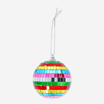 BAUBLE DISCO BALL MULTI COLOR GLASS