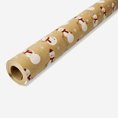 WRAPPING PAPER CRAFT GIANT SNOWMAN 1000 X 70 CM