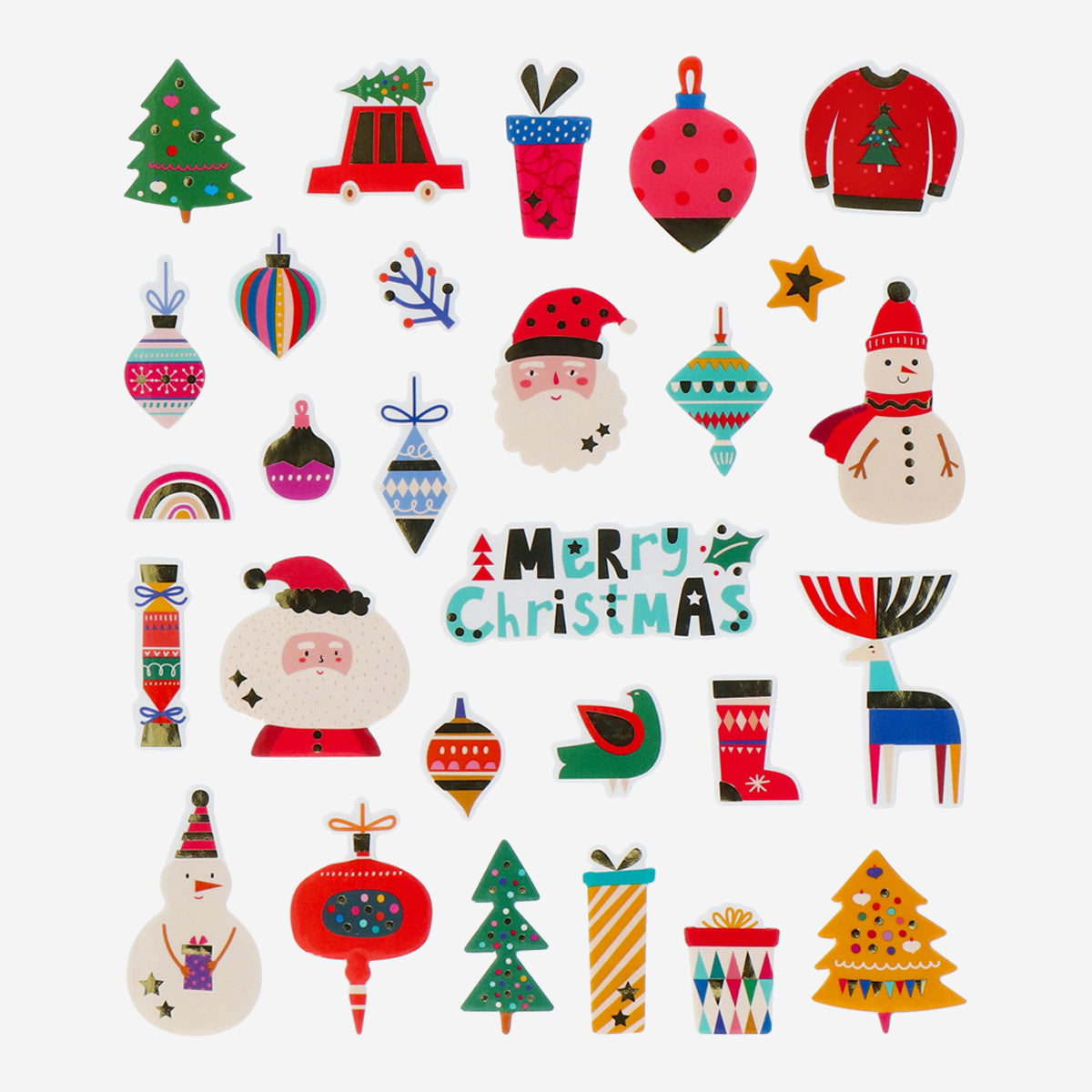 STICKERS PUFFED CHRISTMAS 4 MIX