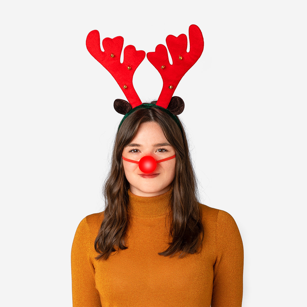  HEADBAND REINDEER W NOSE