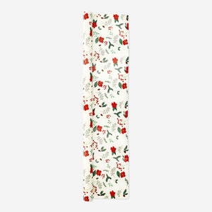 WRAPPING PAPER SET CRAFT RED, BOW, FLOWER 3x 70CM X 3M