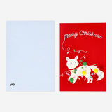 CARD W ENVELOPE XMAS POM POM