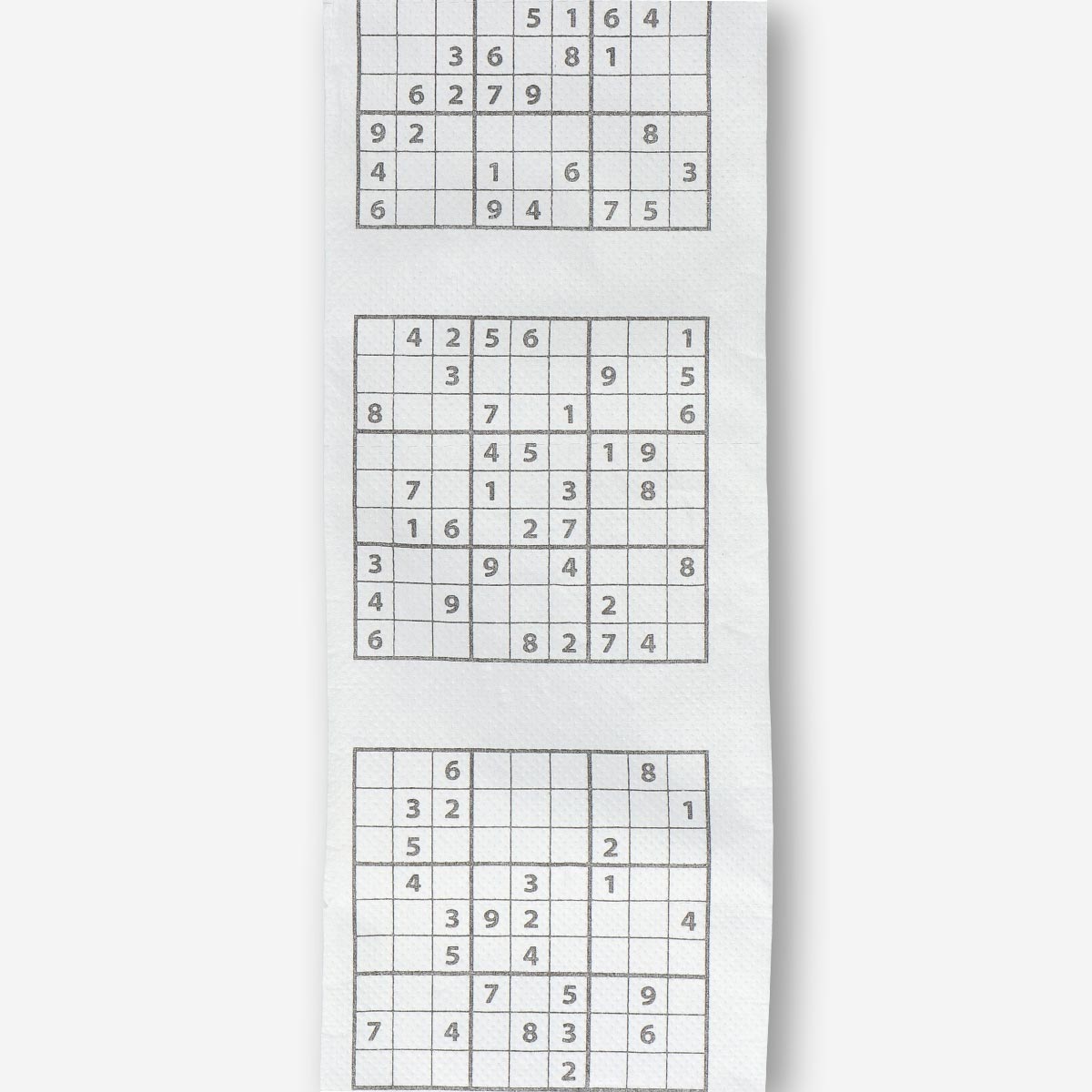 Sudoku Desenli Beyaz Tuvalet Kağıdı