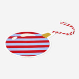 GIFT TAG CANDY CANE AND ORNAMENT 4 PCS