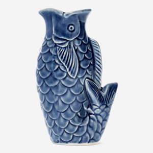 JUG FOR SOYA FISH SHAPE SMALL BLUE