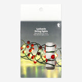 LIGHT CHAIN WIRE 20 PCS LED W. 40 RED BERRIES