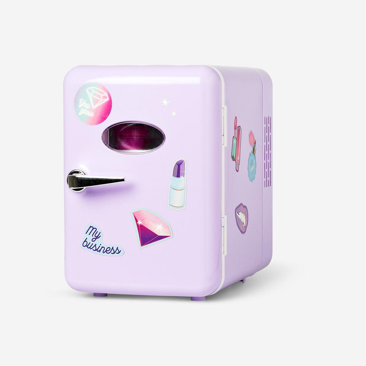 FRIDGE RETRO FOR COSMETICS W HANDLE + STICKERS USB