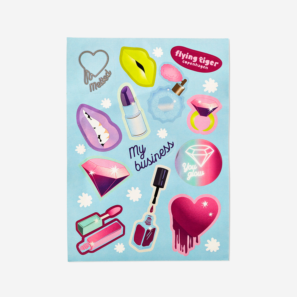 FRIDGE RETRO FOR COSMETICS W HANDLE + STICKERS USB