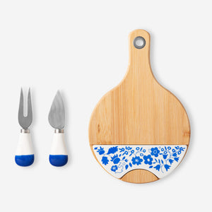 TAPAS SET BAMBOO AND CERAMIC 2PCS TOOL FORK AND KNIFE