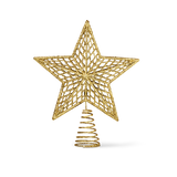 CHRISTMAS TREE STAR 20 CM GOLD