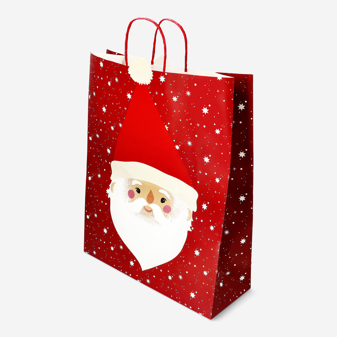 GIFT BAG CRAFT W SANTA GIANT 40X50 CM