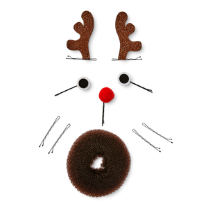 HAIRSET DIY MAKE A REINDEER