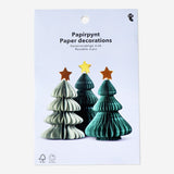 FOLD OUT TABLE DECORATION CHRISTMAS TREE 6 PCS