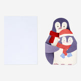 CARD W ENVELOPE FOLD OUT PENGUINS