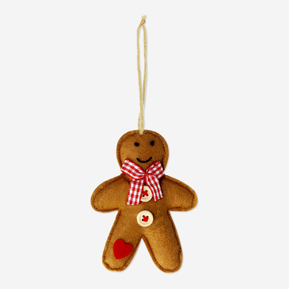 ORNAMENT GINGERBREAD MAN FELT