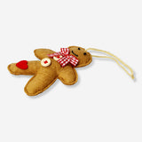 ORNAMENT GINGERBREAD MAN FELT