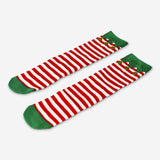 SOCKS STRIPES ELF RED/WHITE SIZE 36/38