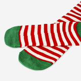 SOCKS STRIPES ELF RED/WHITE SIZE 36/38