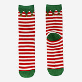 SOCKS STRIPES ELF RED/WHITE SIZE 42/44