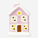 LED CHRISTMAS HOUSE CERAMIC SMALL PINK