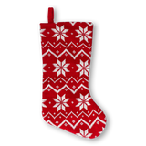 STOCKING KNITTED SNOWFLAKE